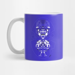 blue sisimite ecopop ape gorilla art in kaiju mecha robot suit Mug